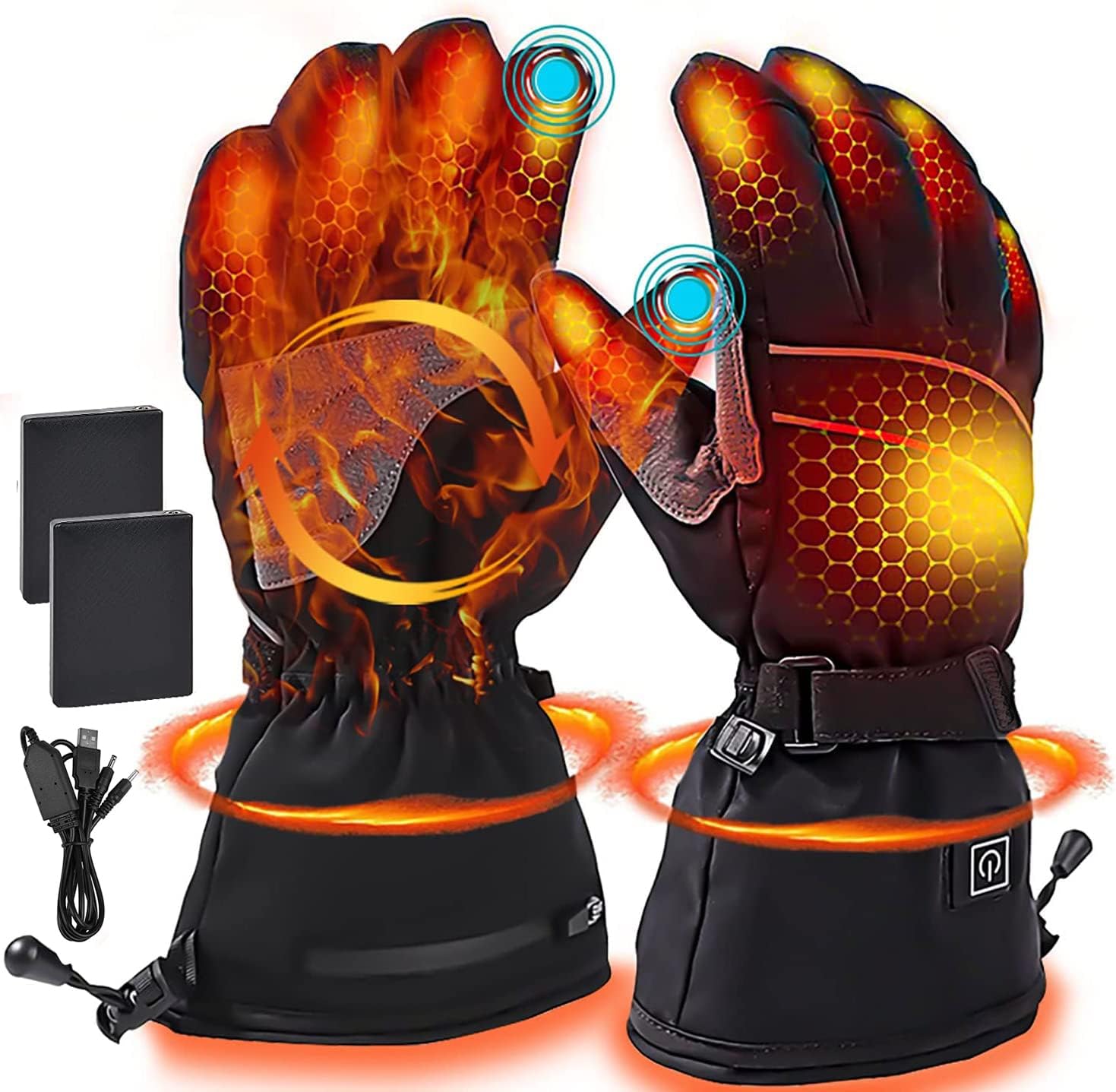 Rechargeable Battery Waterproof Heated Gloves A8127