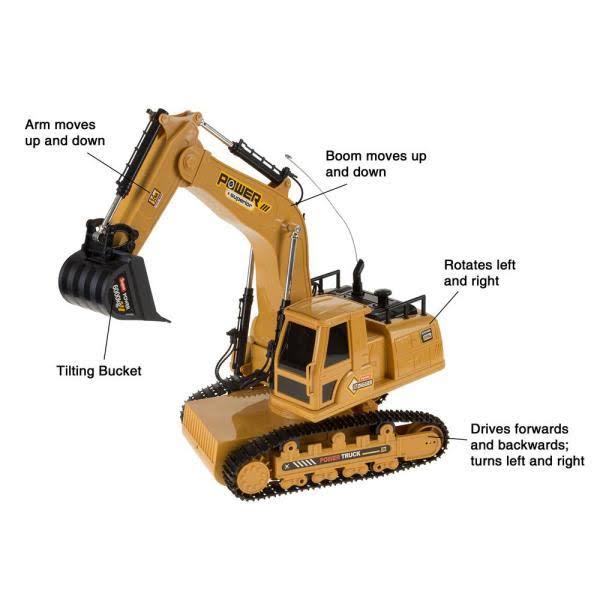 Remote Control Tractor Excavator Construction Toy X5818