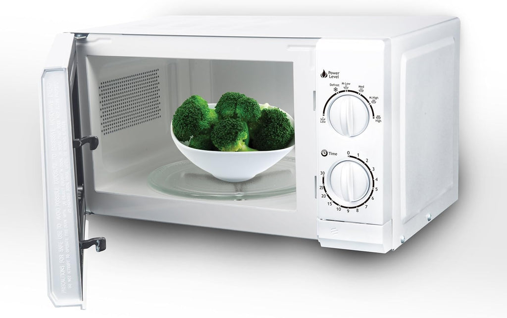 White 0.6 Cubic Feet Countertop Microwave Oven Q234