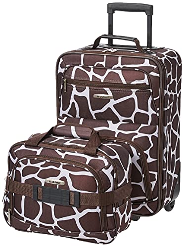 Charcoal 2-Piece Expandable Softside Upright Luggage Set G6312