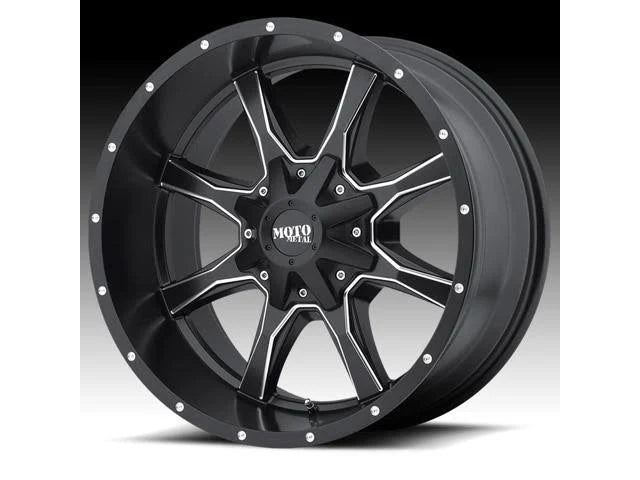 17x9 Satin Black Milled Wheel E2052