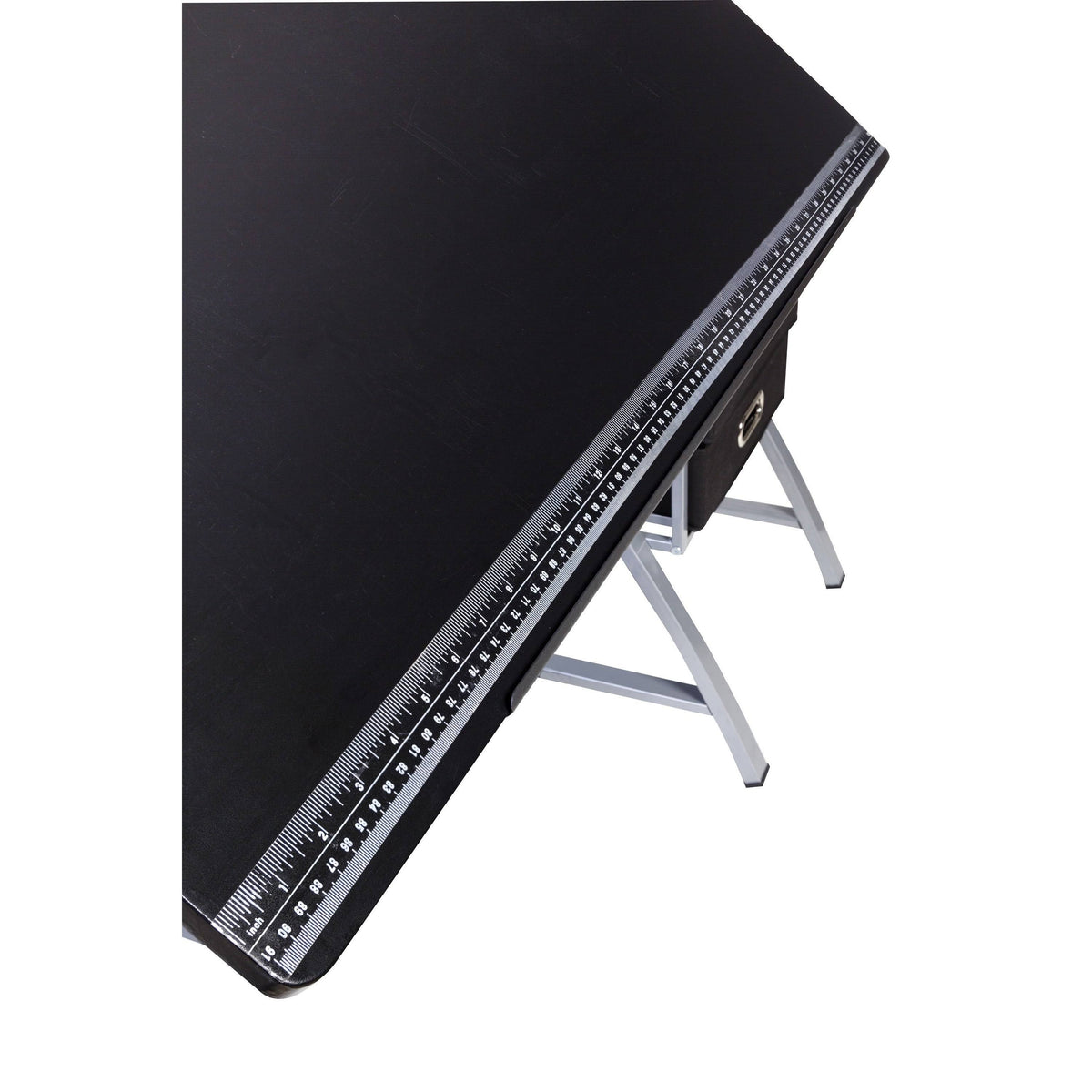 Black/Silver Craft Station with Stool C65739