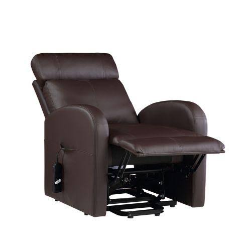 Beige PU Power Lift Recliner A32220