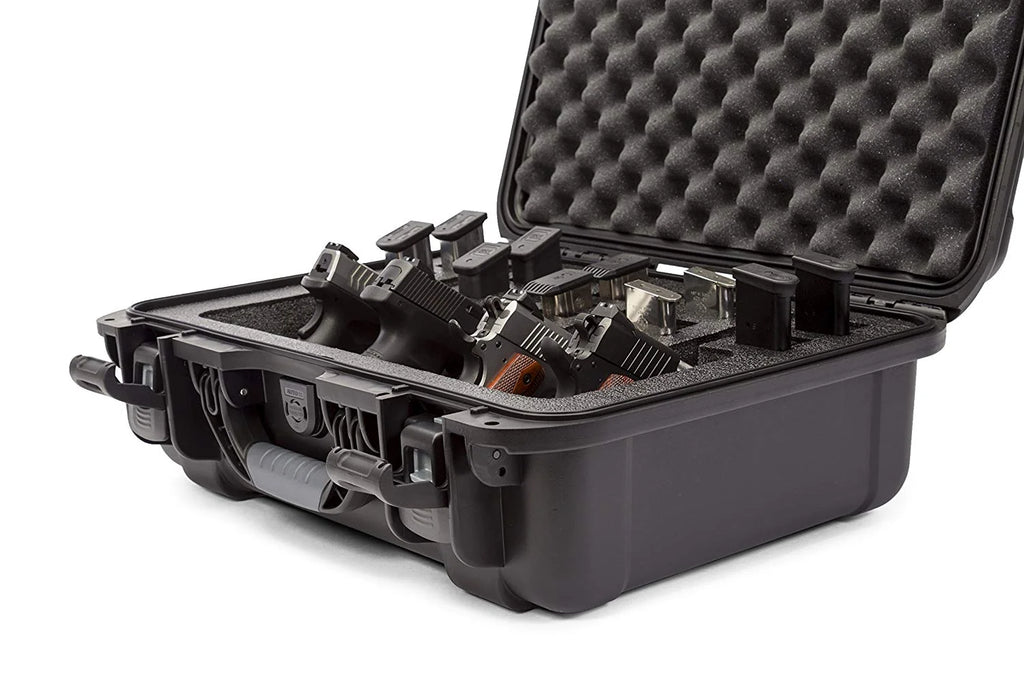 Black Waterproof Gun Case with Custom Foam Insert O507