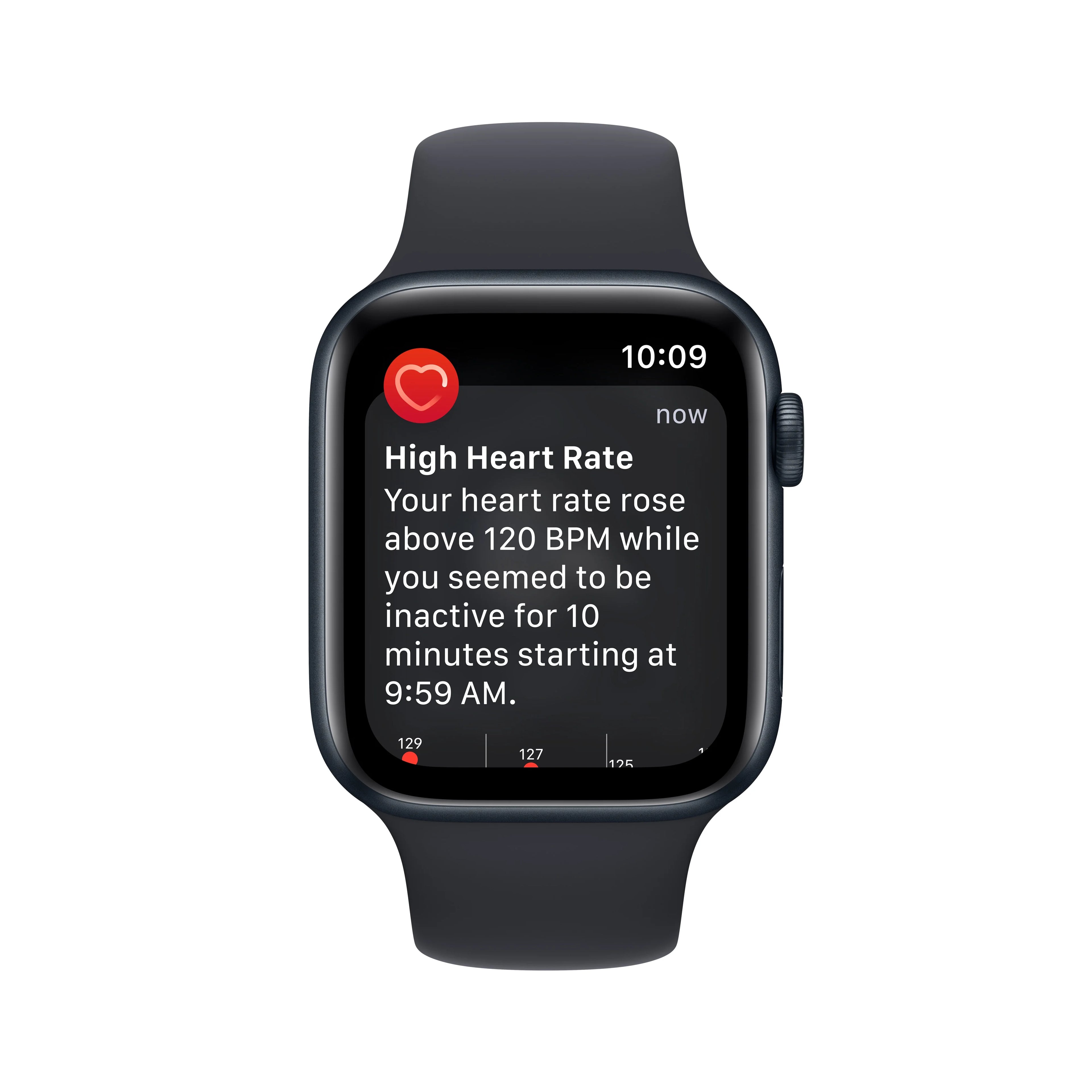 Apple Watch SE 2nd Generation GPS 44mm Midnight Aluminum Case Sport Band D85295