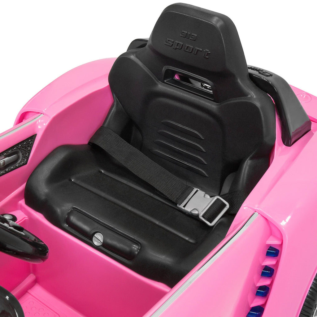 Pink 12V Battery Powered Electric Ride on Car with LED Lights H1584