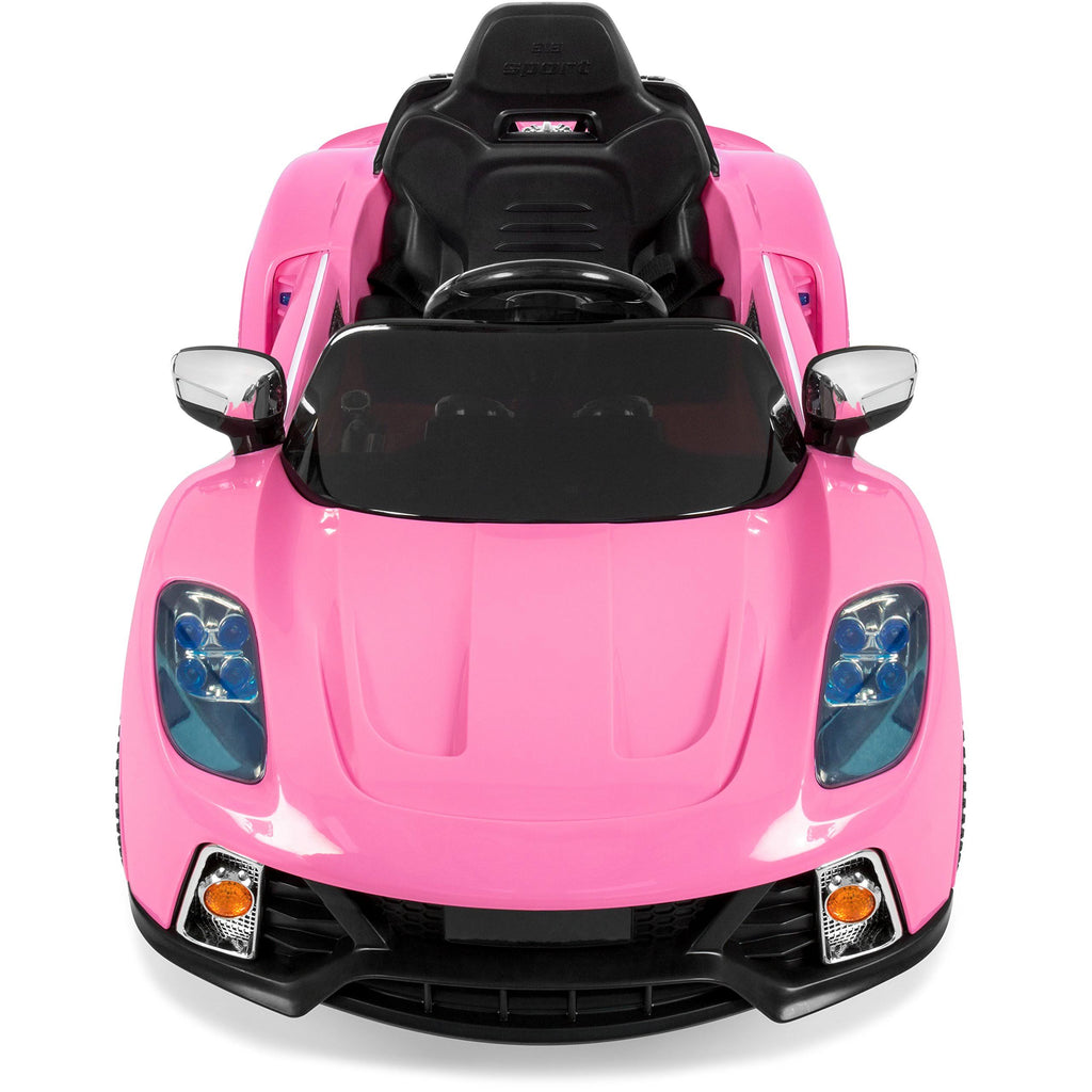 Pink 12V Battery Powered Electric Ride on Car with LED Lights H1584