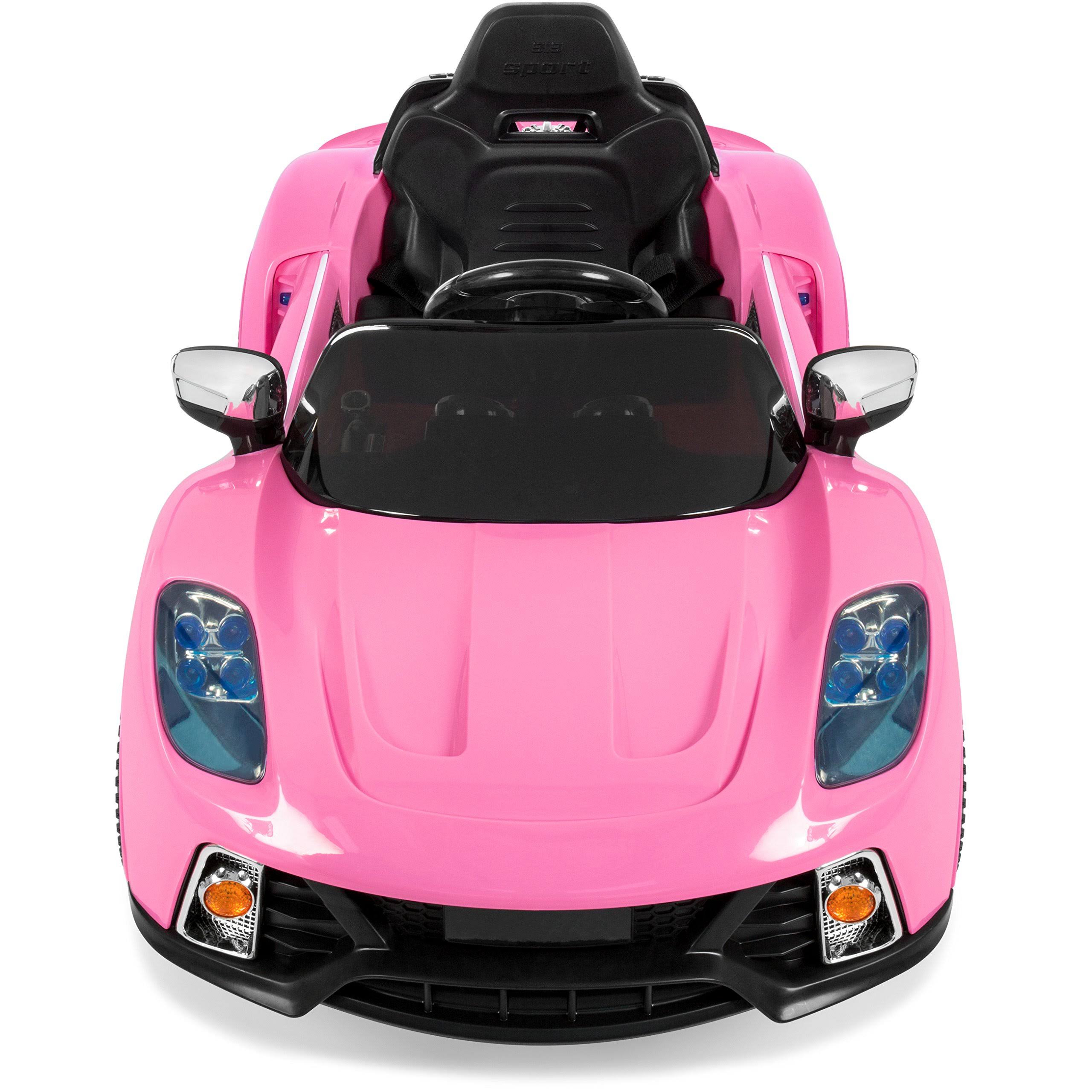 Pink 12V Battery Powered Electric Ride on Car with LED Lights H1584