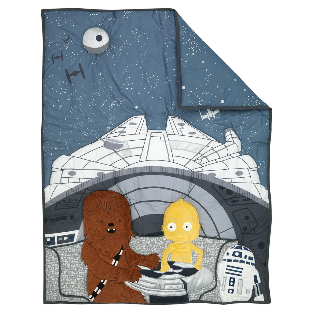 Star Wars Millennium Falcon 4-Piece Baby Crib Bedding Set B136