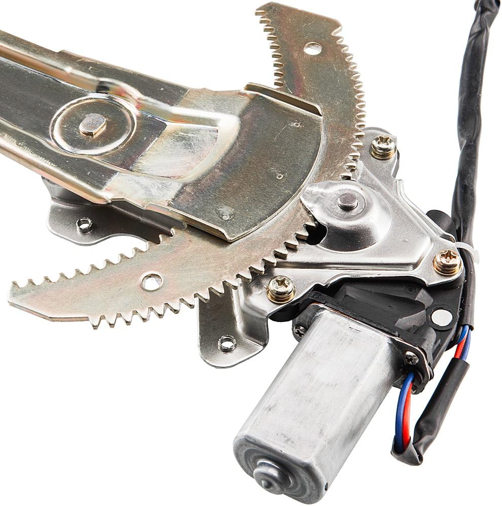Power Window Motor and Regulator Assembly Front Left Driver Side Black Pack of 2 Z3150
