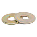 7/8 inch Grade 8 Flat Washer USS Pattern Medium Carbon Steel Yellow Zinc Plated Pk 25 M98436