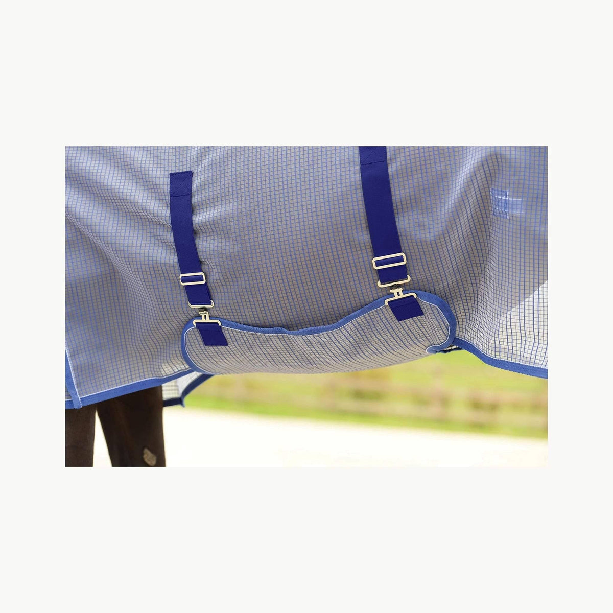 White/Blue Ripshield Detach-A-Neck Fly Sheet I810