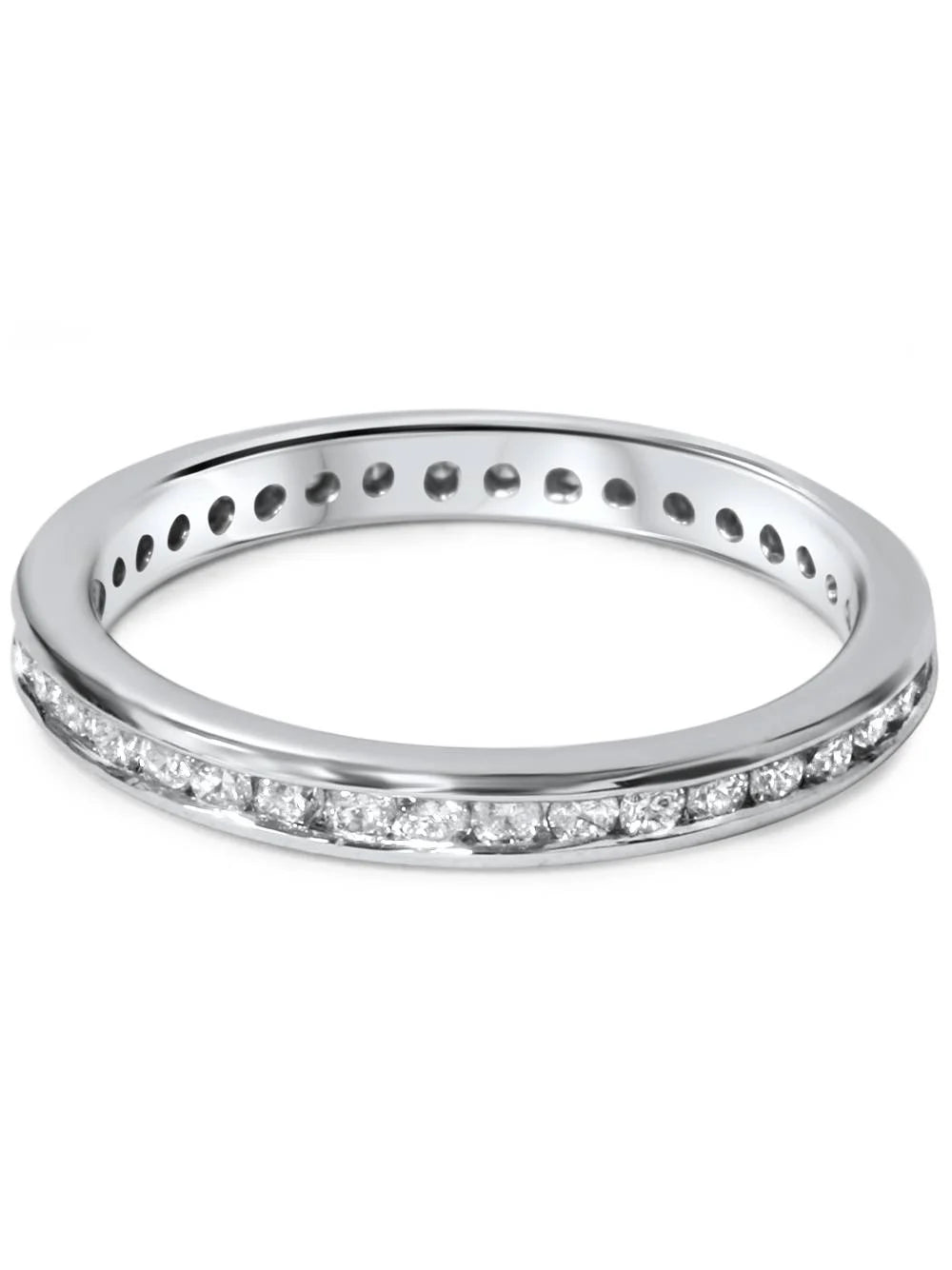 14K White Gold Diamond Eternity Ring M8071