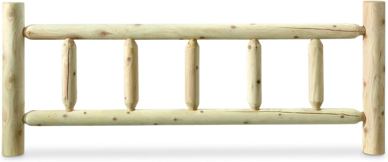 Cedar Log Queen Bed with Headboard and Footboard J634356