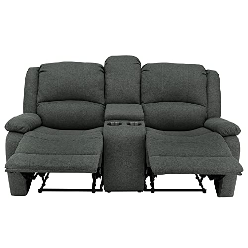 94" Double Recliner RV Sofa with Convertible Console Z171699