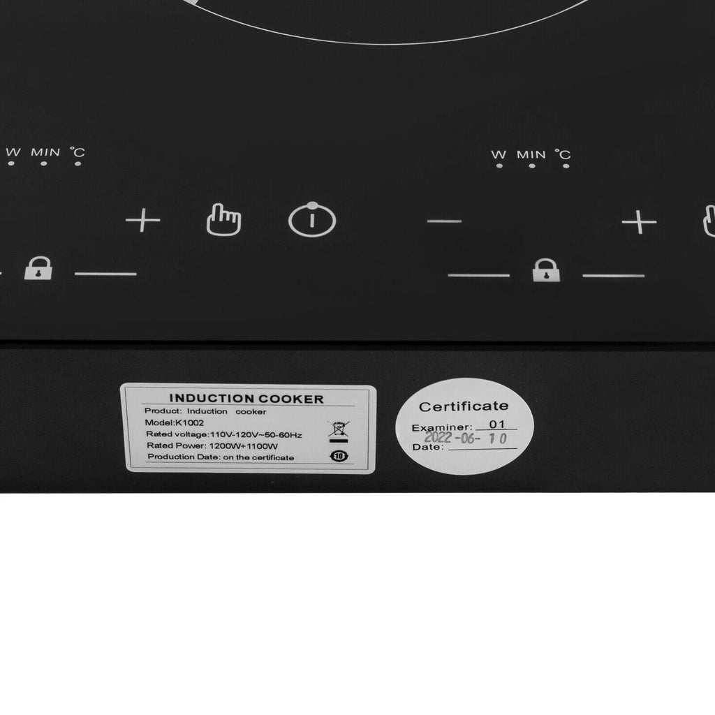 Double Induction Cooktop with 2 Burner Independent Control 1200W+1100W A29591