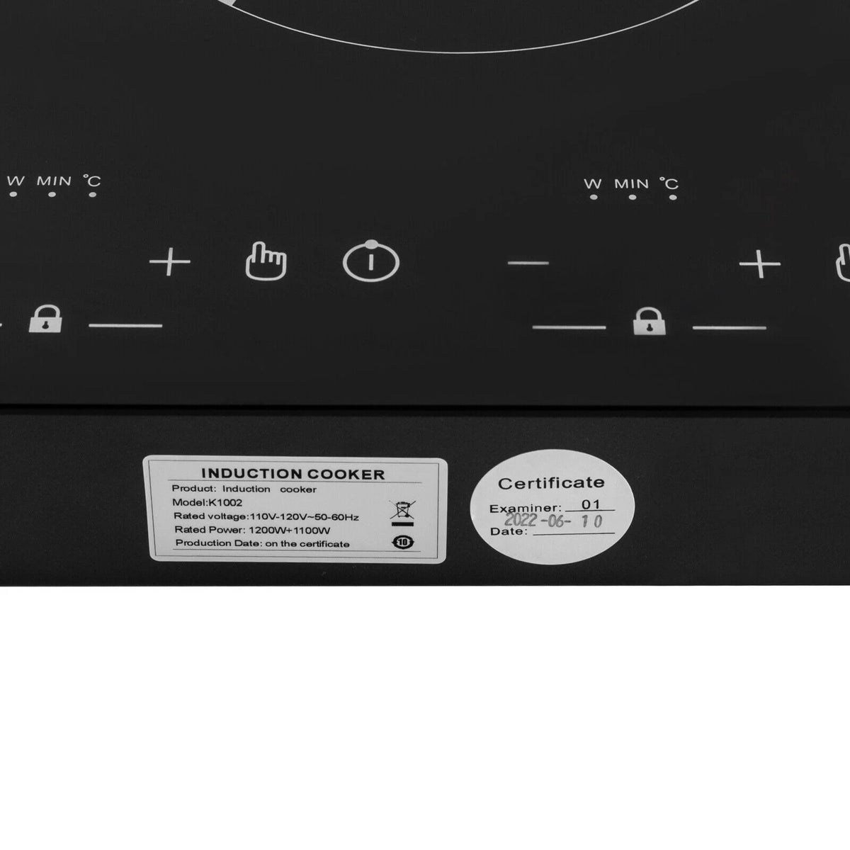 Double Induction Cooktop with 2 Burner Independent Control 1200W+1100W A29591