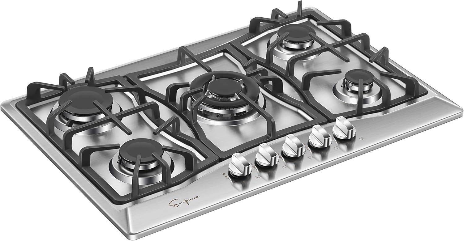 30 in. Stainless Steel Gas Cooktop with 5 Sealed Burners R985577