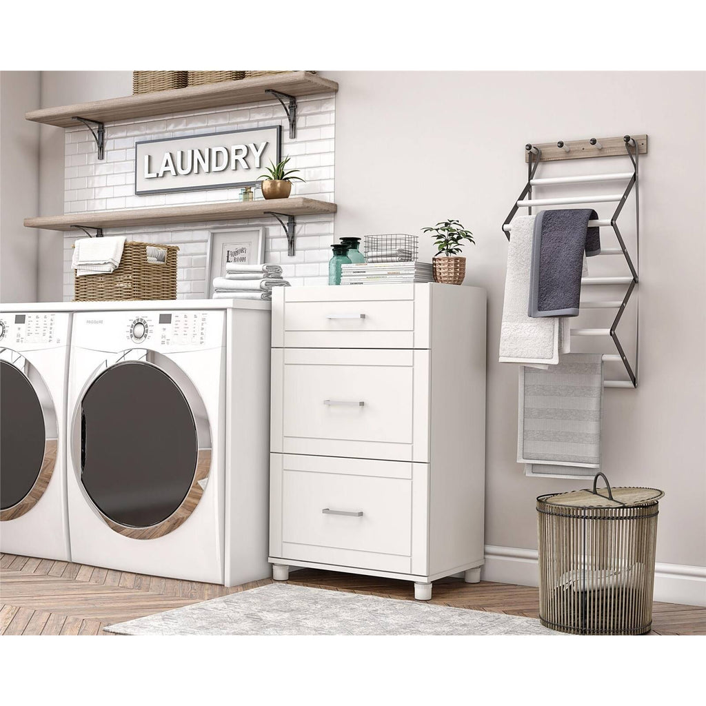 White 3 Drawer Base Cabinet Z115823