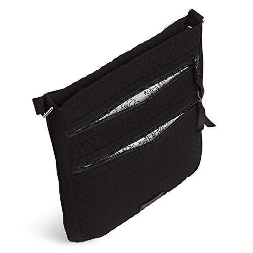 Microfiber Triple Zip Hipster Crossbody Purse G693
