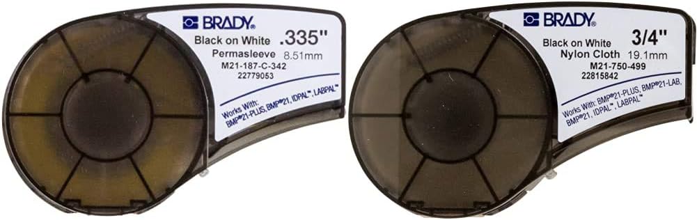 Black on Yellow Heat Shrink Tubing, .335" Width, 7' Length, Pack of 2 V6227