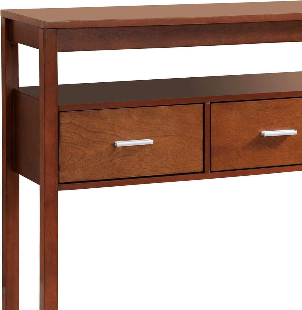 Walnut Wood Console Table P6289