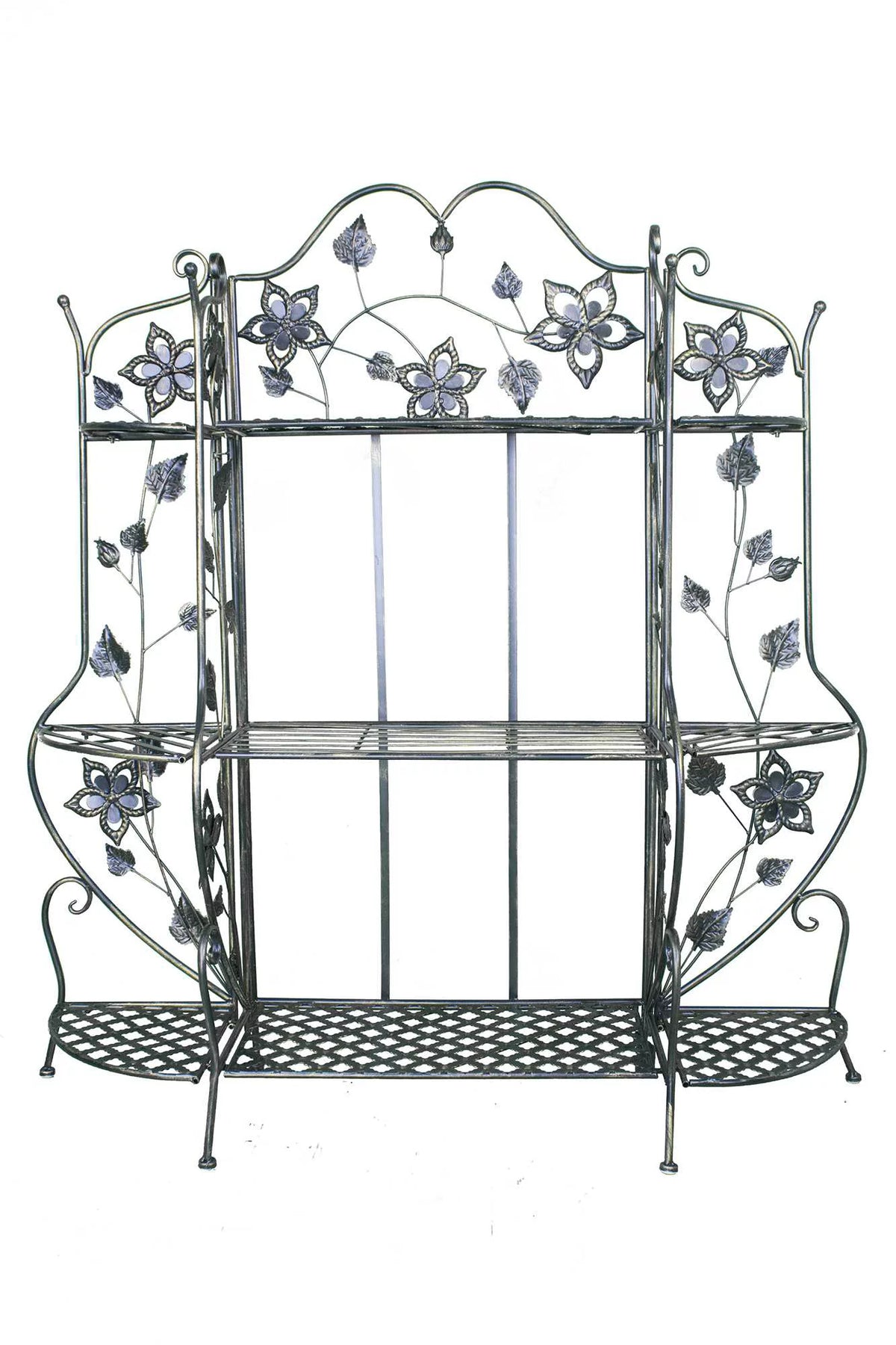 Blackened Brass Bakers Rack with 3 Shelves B499