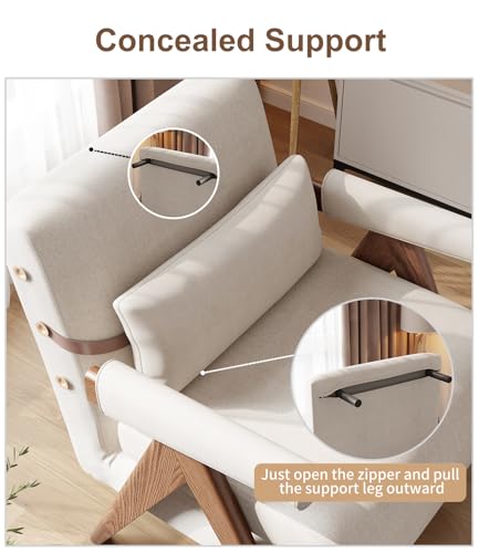 Beige White Convertible Sofa Bed Chair O7307