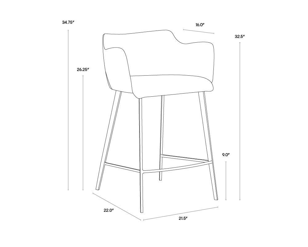 November Grey Counter Stool U4815