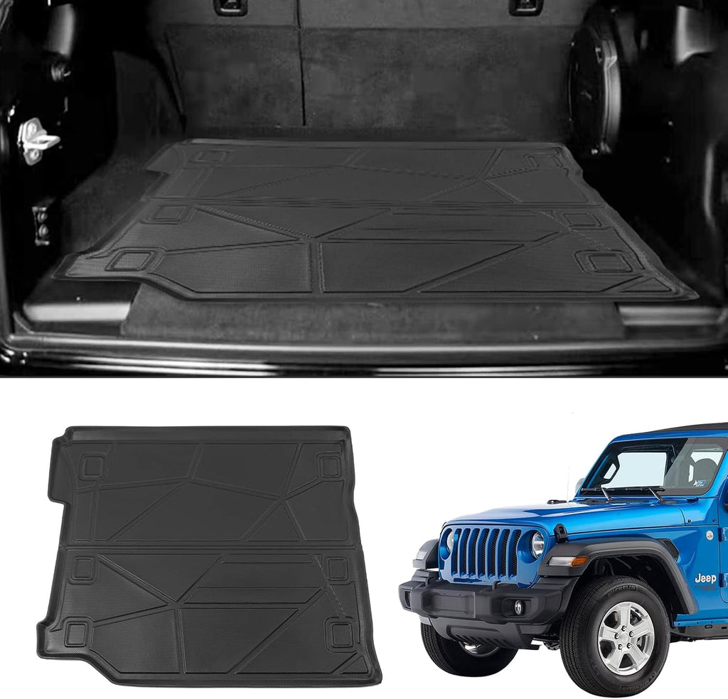 Rear Trunk Mat Cargo Liner TPE All-Weather 4 Door Pack of 2 Y484