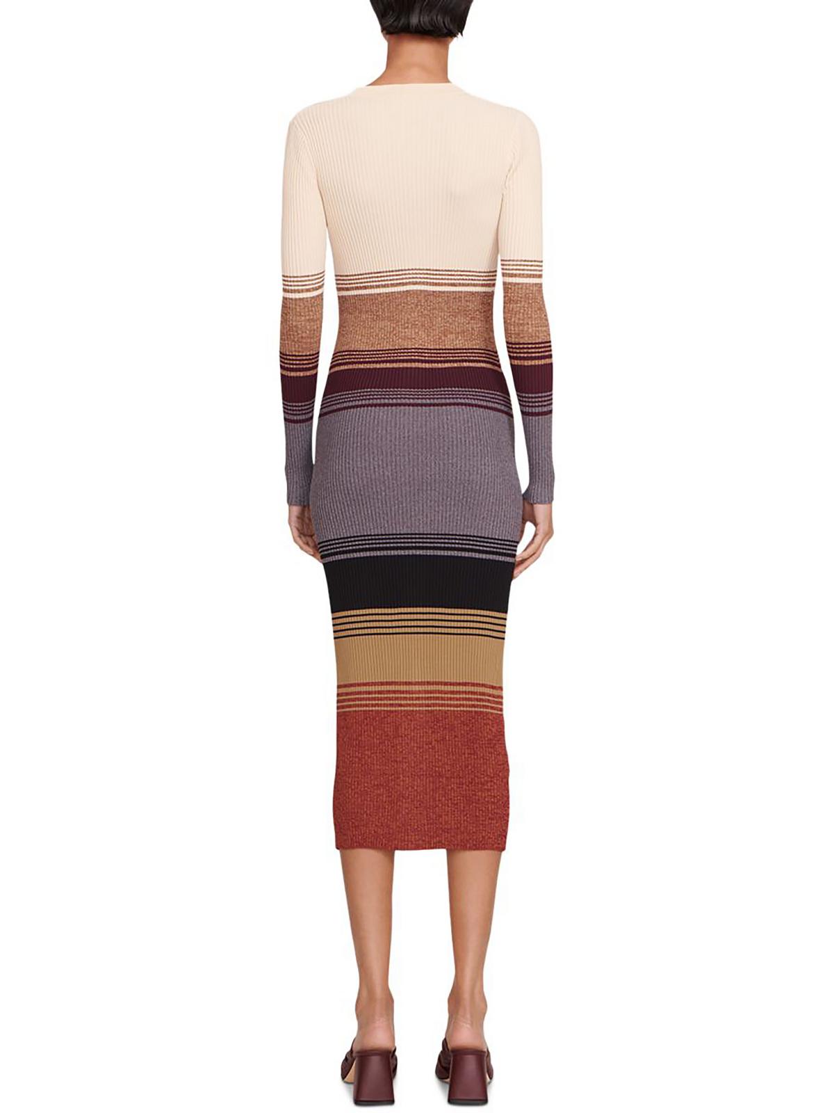 Striped Midi Sweaterdress B3705