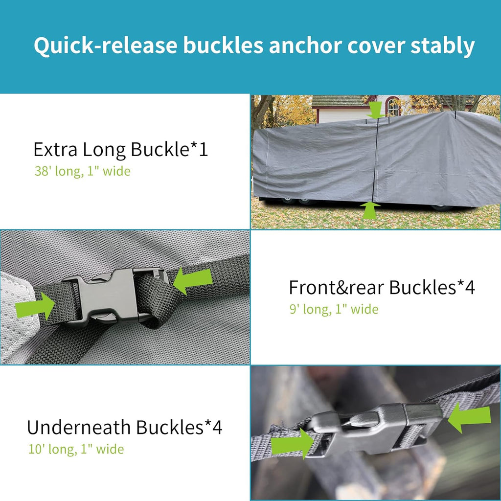 Class A RV Cover for 40-43’ with Side Door Access A330203