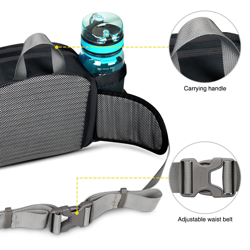 4.5L Fanny Pack Waist Bag with Two Water Bottle Holder U584