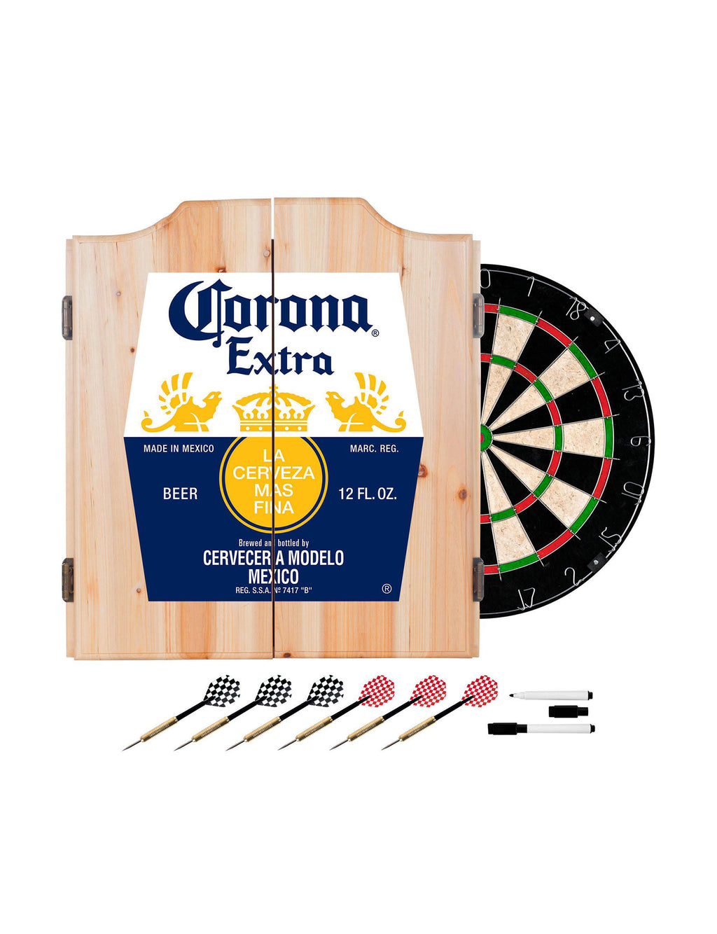 Dart Board Set with Cabinet A100977