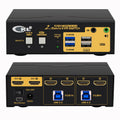 2x2 Matrix HDMI KVM Switch Dual Monitor USB 3.0 4K 60Hz Z627