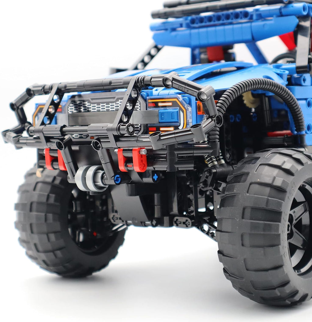 Blue Racing Car Off-Road Vehicle Building Blocks Kit Toy (1630PCS) S993016