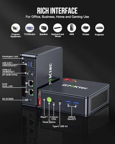 Gaming Mini PC AMD Ryzen 9 8945HS 32GB DDR5 2TB SSD U39666