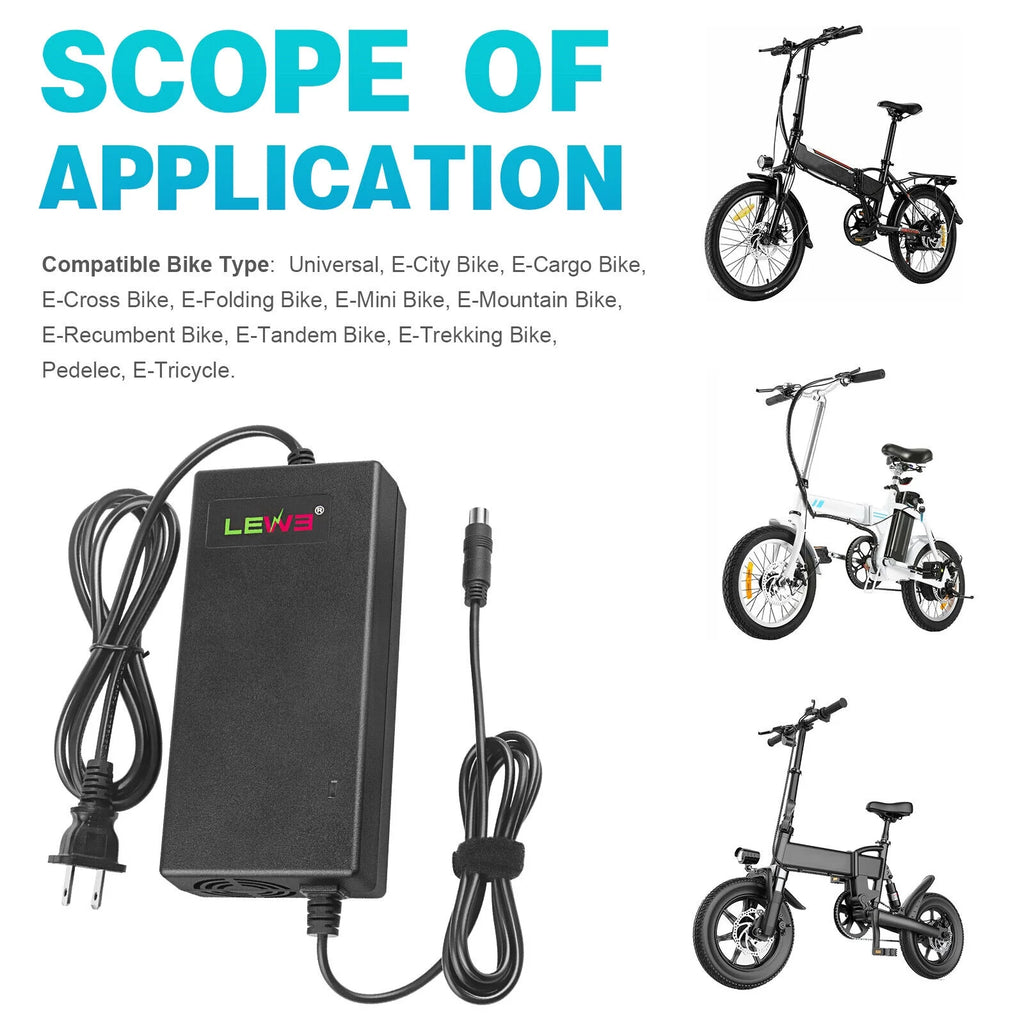 67.2V 2A Li-ion Battery Charger for 48V E-bike Scooter Battery T377656