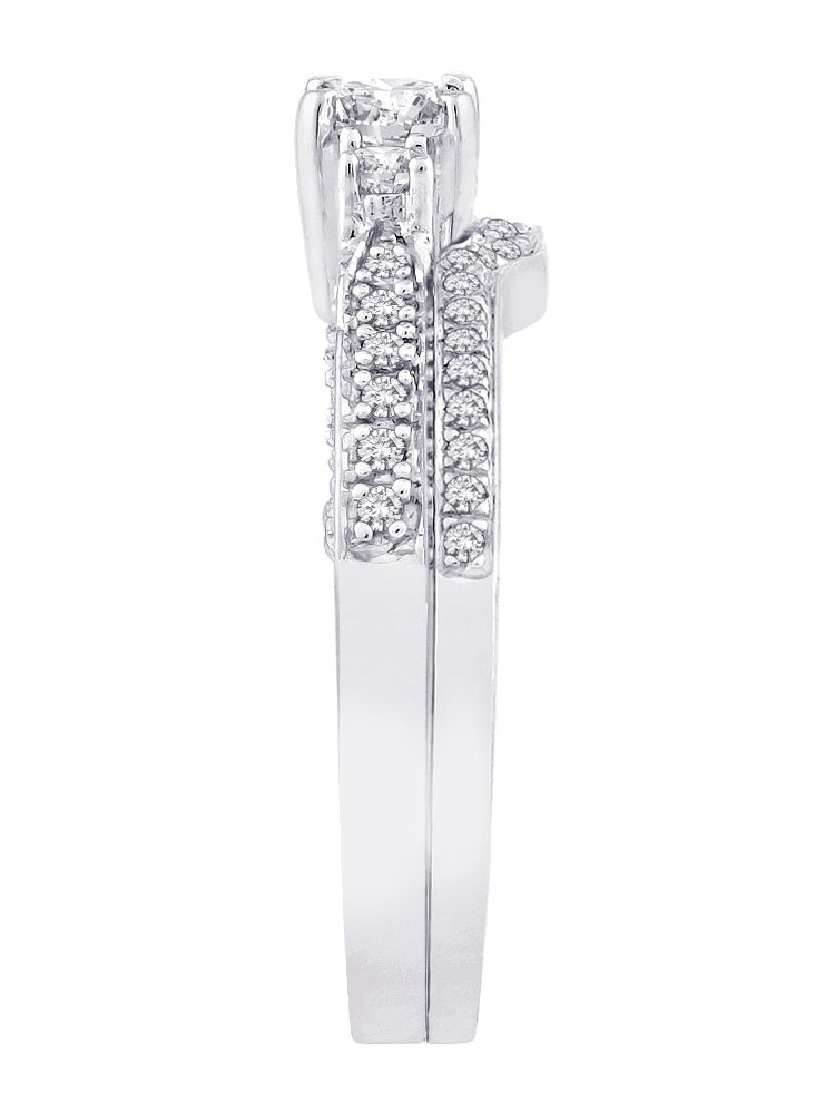 14K White Gold Diamond Bridal Engagement Set G539365