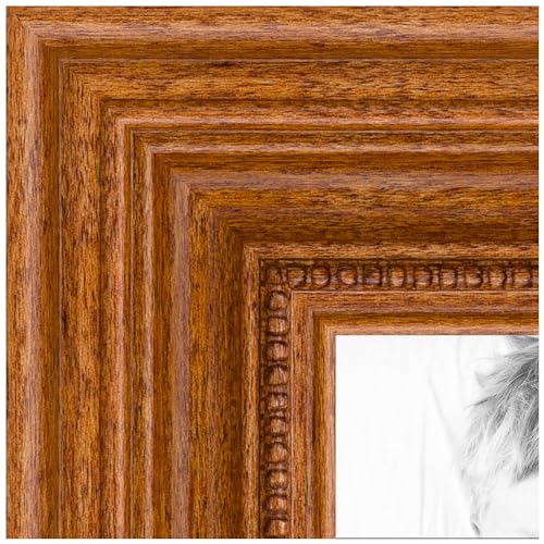 Brown 20x25 CM Picture Frame with Glass F8959