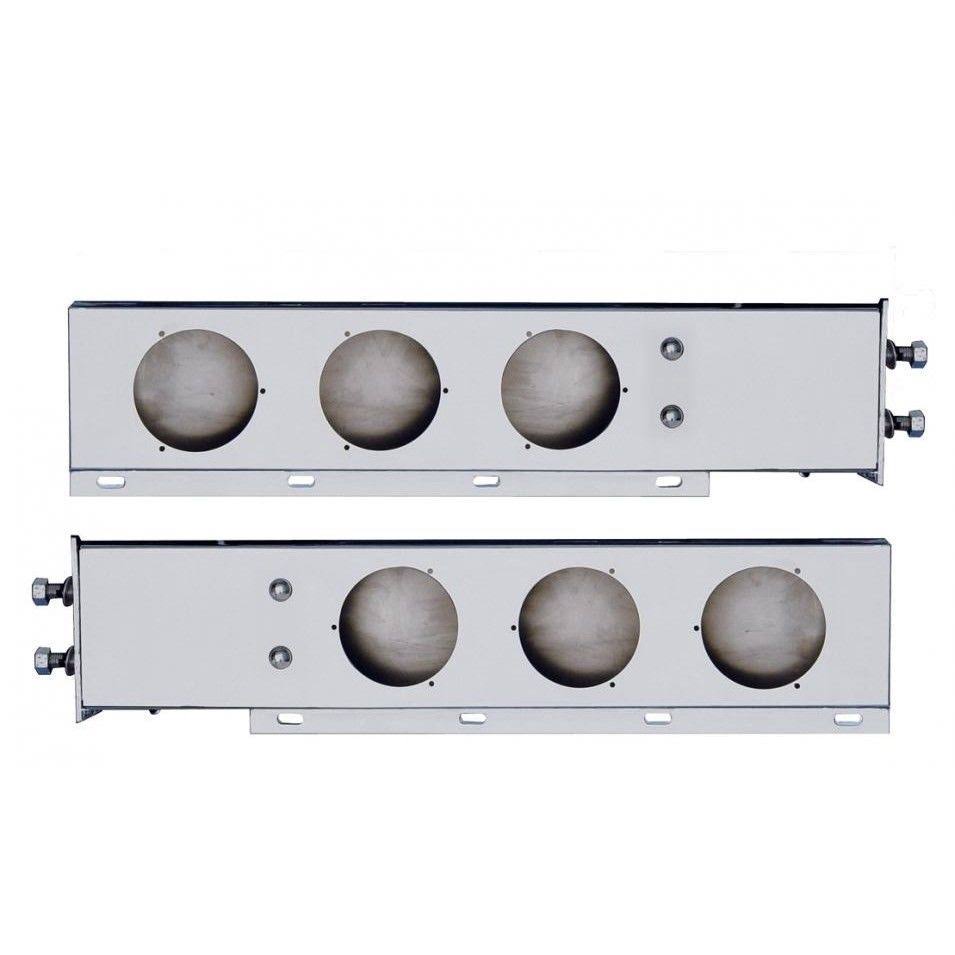 Red LED Stainless Spring Loaded Light Bar with Six 36 LED Lights Y138223