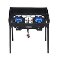 Propane Burner with 29,000 BTU, Single Burner Propane Stove with Regulator and 5.9ft Hose, Cast Iron Burner C594465