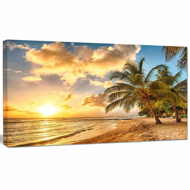 40 inch x 20 inch Seascape Canvas Artwork U1888