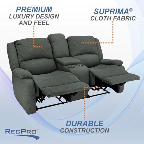 94" Double Recliner RV Sofa with Convertible Console Z171699
