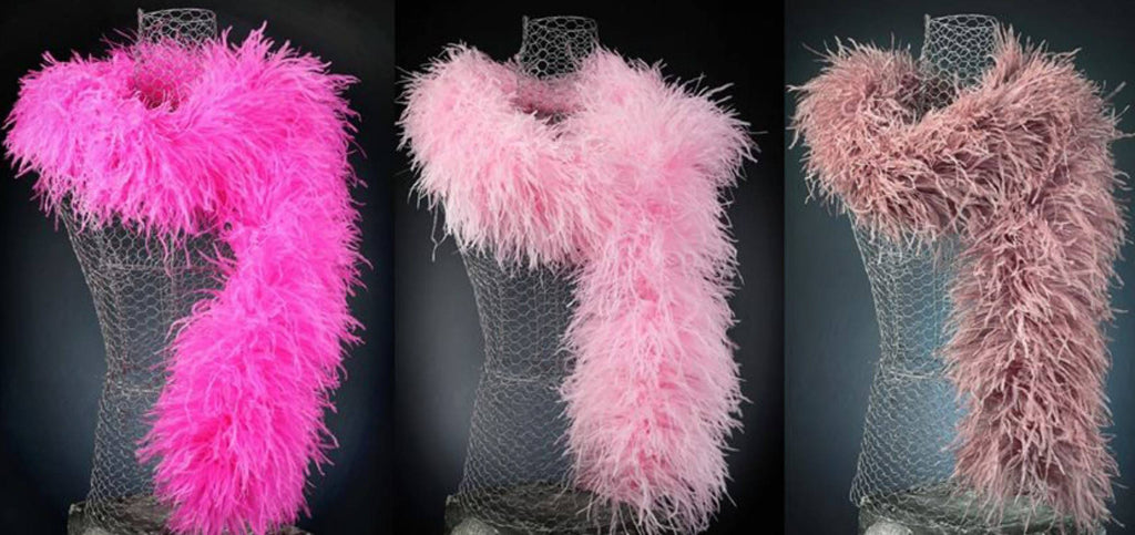 6 Ply Hot Pink Ostrich Feather Boa U5348