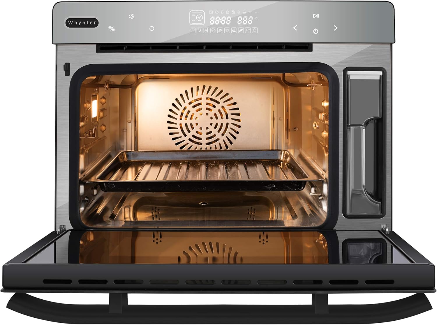 40 Quart Counter-Top Convection Steam Oven, Black Stainless Steel I223