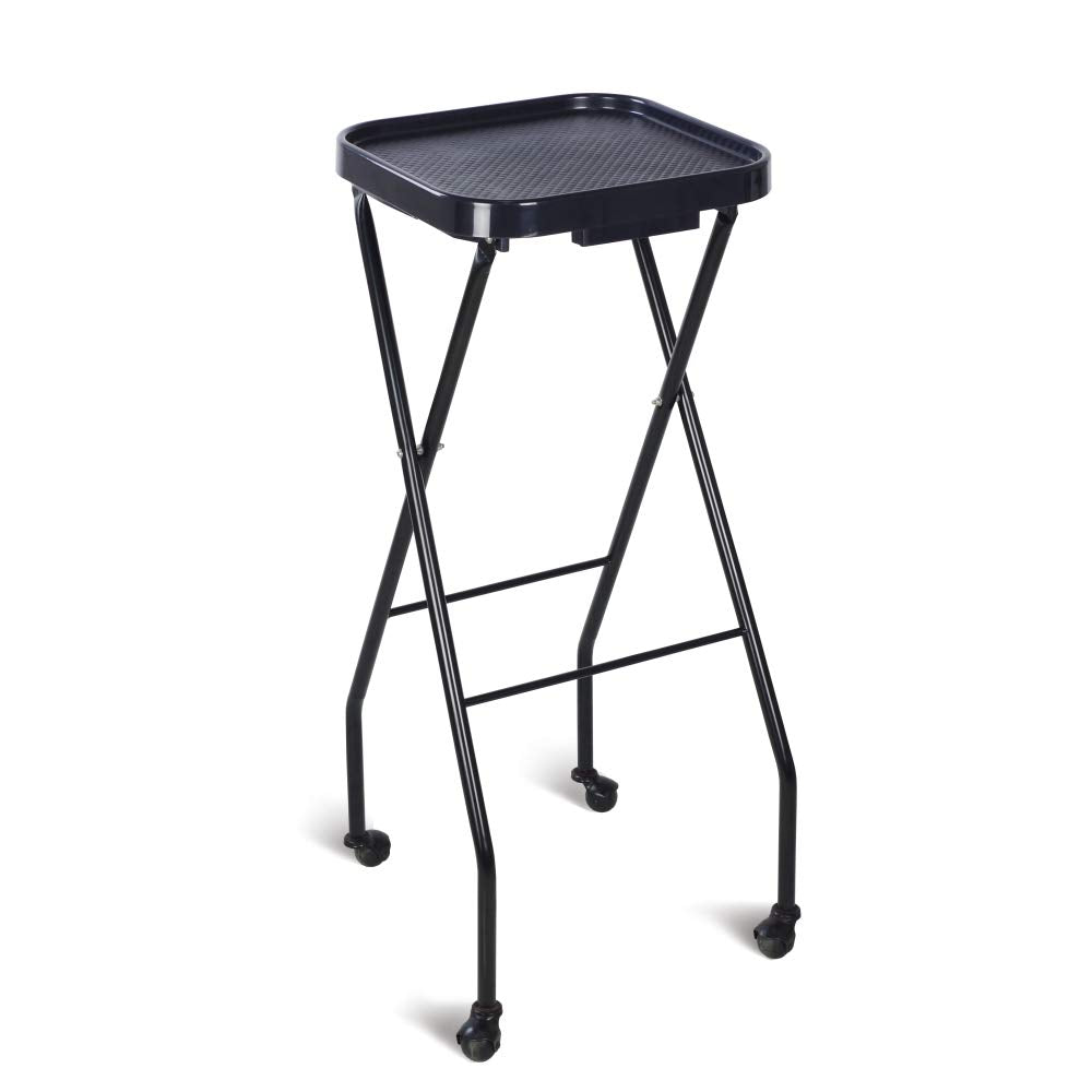 Black Rolling Salon Trolley Cart A894907
