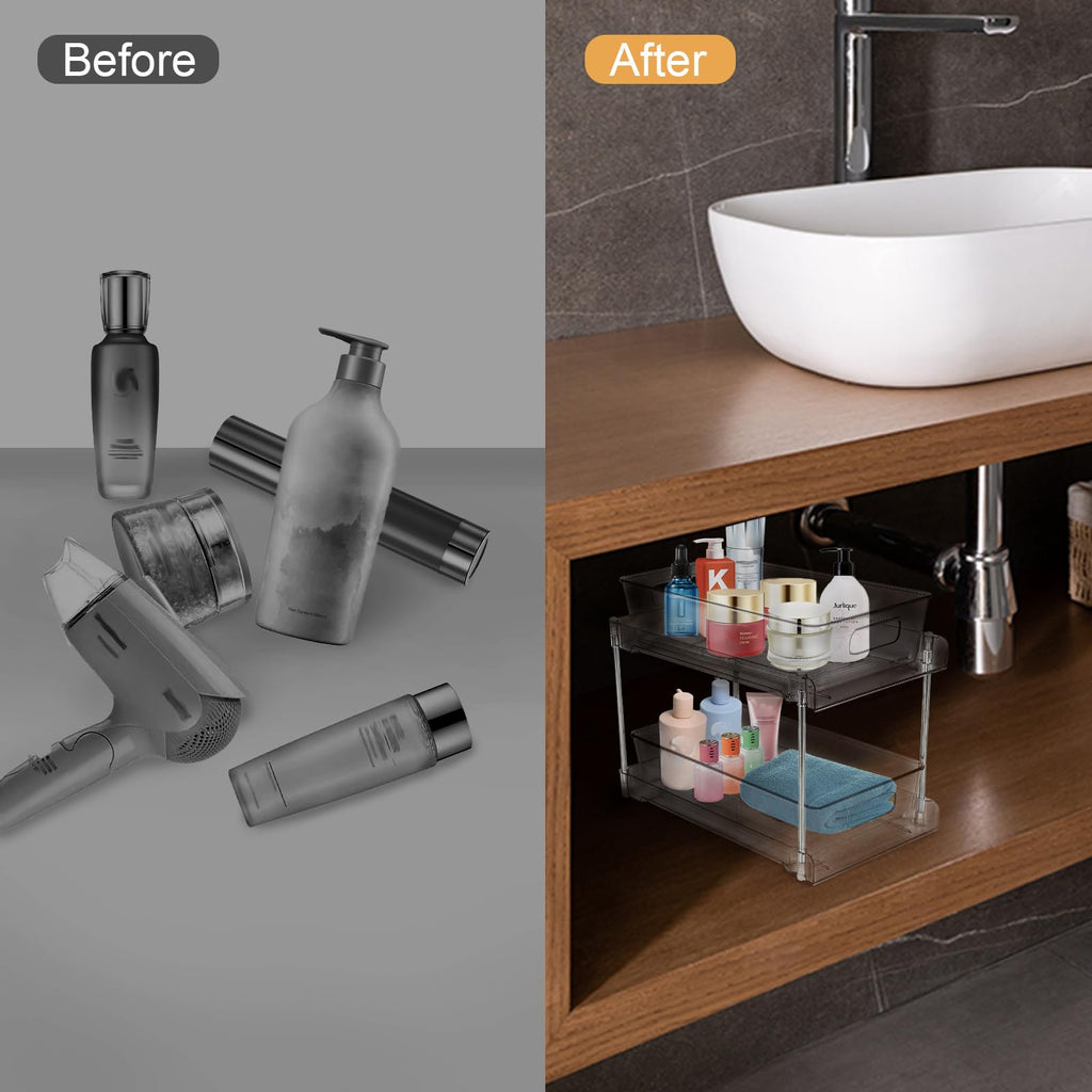 Clear 2-Tier Under Sink Pull-Out Drawer Z482762