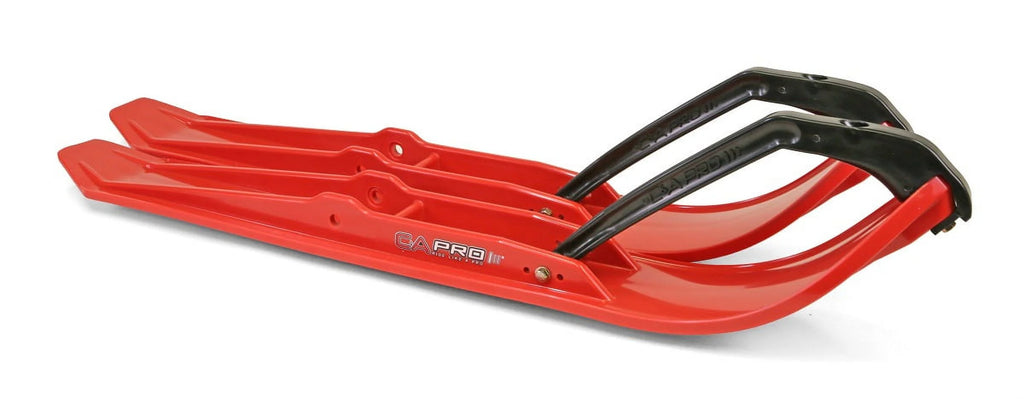 Red XPT Snowmobile Skis with 4.5" Shaper Bars Complete Kit M576