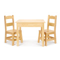 Solid Wood Table and 2 Chairs Set E791